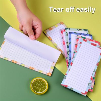 4pcs Magnetic Fridge Notepads with Full Magnet Backing-Refridge Notebooks(50 Sheets/Pad),Suitable for,Office,Pantry Organization