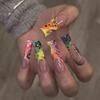Coffin Nail Tips Fake Nail Glues On Nail Stick On Nail Press On Nail Artificial False Nail for Womens and Girls Gifts
