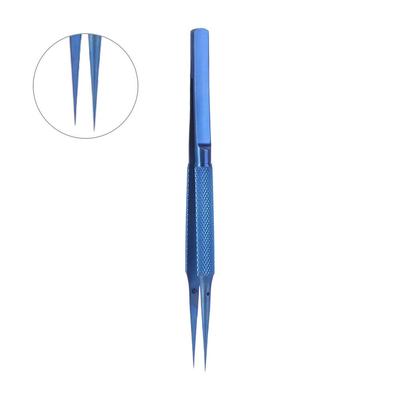 Curved/Straight Tip Titanium Alloy Tweezers 140mm Precision Fingerprint Flying Wire Tweezers Pointed Tip 0.15mm Soldering