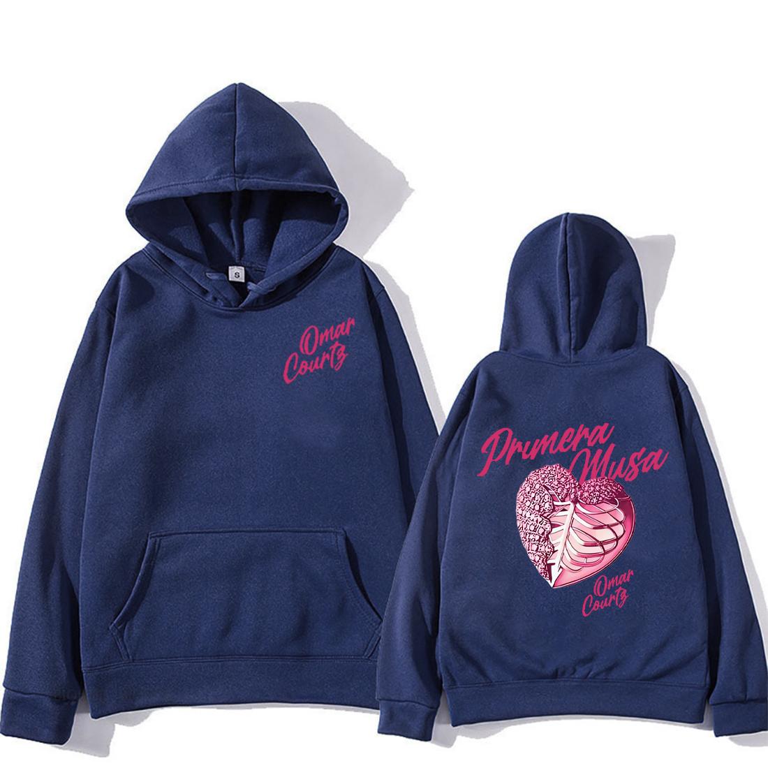 

Rapper Omar Courtz Primera Musa 2025 Heart vintage Hoodies Men Women s fashion Clothing Sweatshirts Bodywarmer hip hop pullovers 3XL