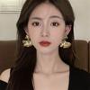 Exaggerated Ear Clips Without Ear Piercings Simple Ginkgo Leaf Earrings Fashionable Ear Accessories