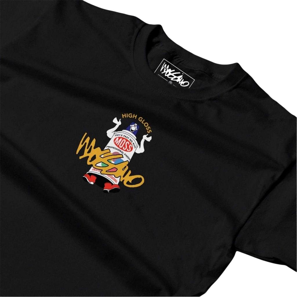 Mossimo Herren Hochglanz Grafikdruck T-Shirt