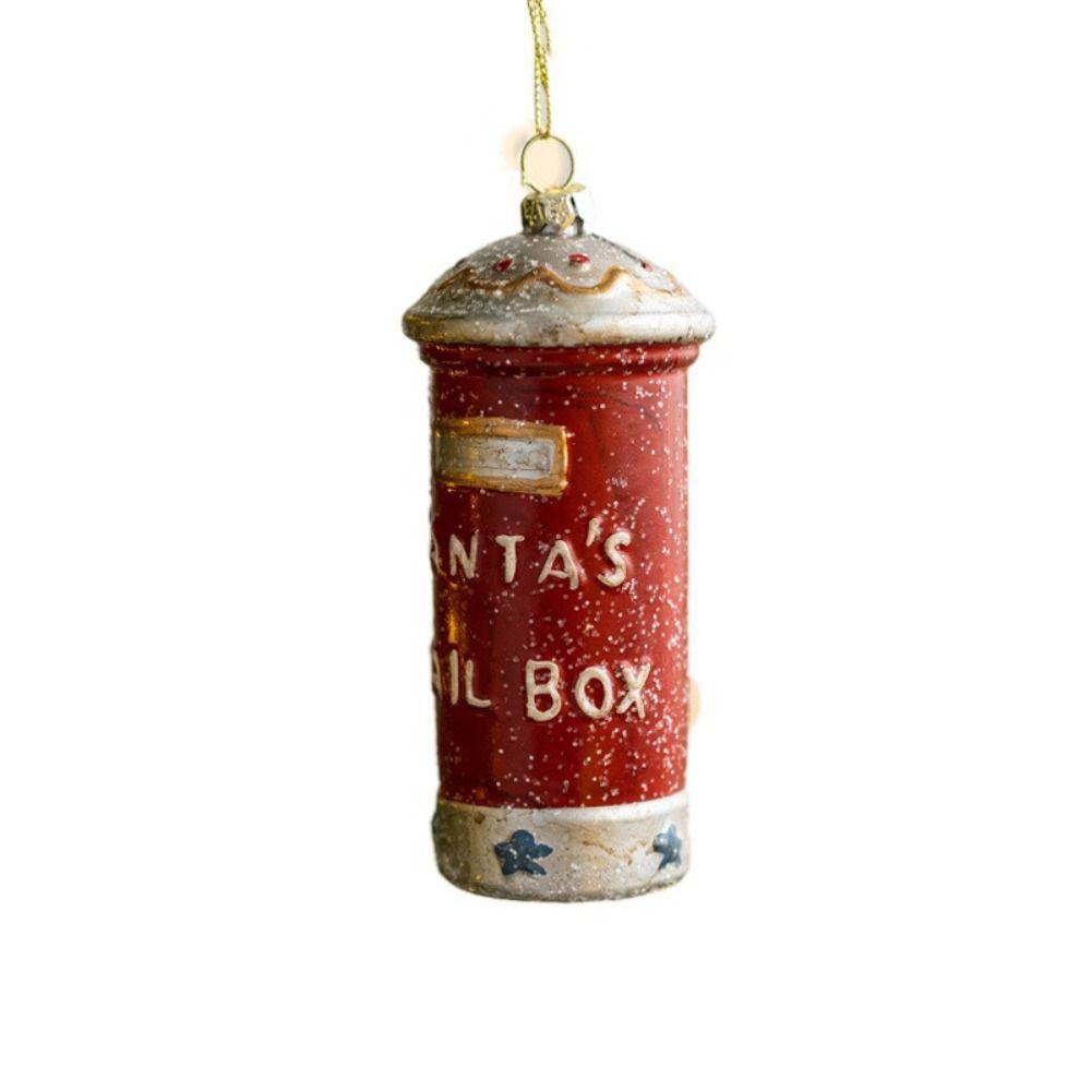 PVC Christmas Tree Decoration Painted Christmas  Pendant Car House Snowman Wreath Pendant  Party