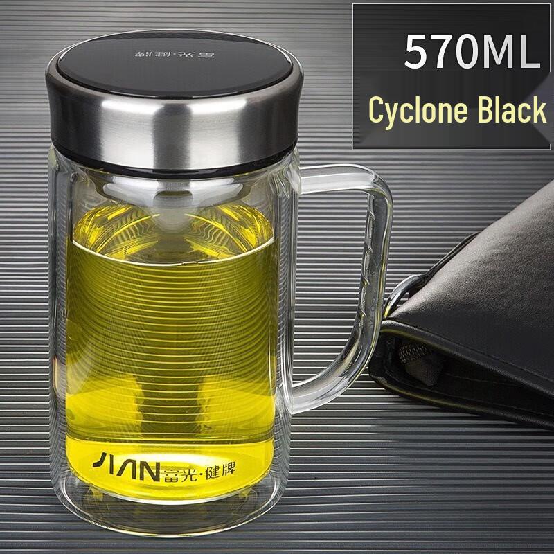 Fuguang Haojue Double Wall Heat-Resistant Glass Mug