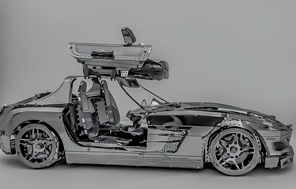 TOKIX 3D Craft Kit Metal Car (with Tools)