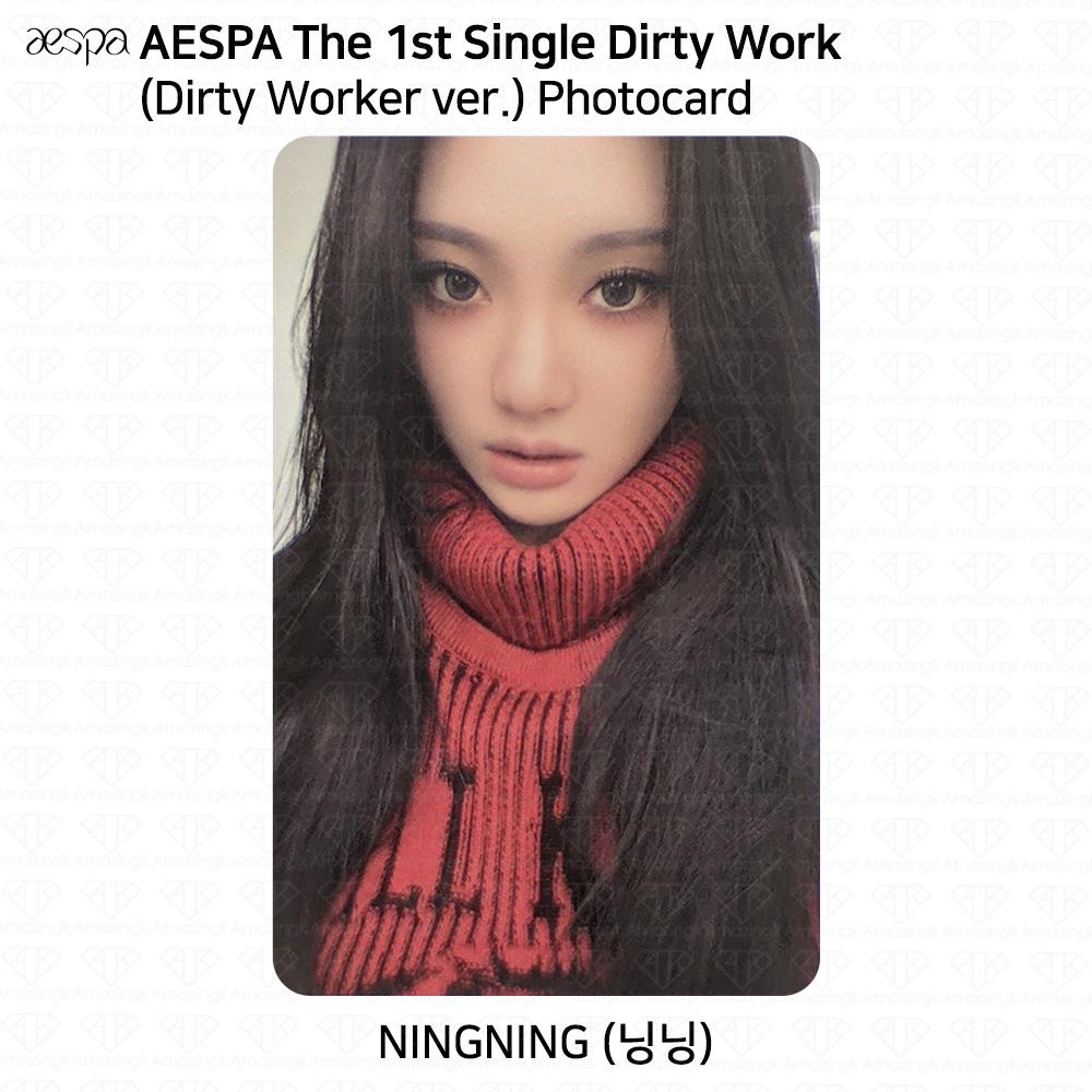 aespa 1. kislemezalbum Dirty Work Dirty Worker / Code / Case ver. Hivatalos fotókártya