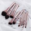 12 Pcs Cosmetic Brush Set with Storage Bag Makeup Brush Set Eye Shadow Brush Basic Essentials Brush Set Concealer Brush