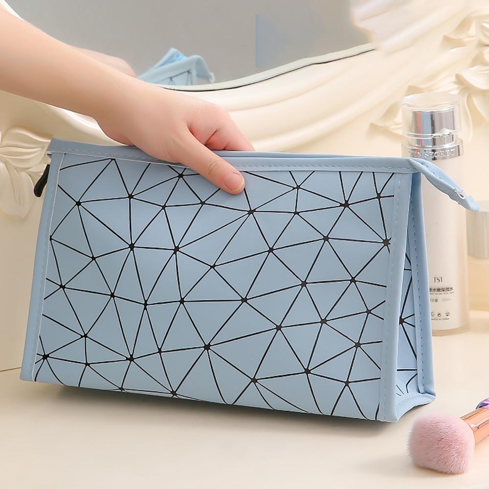 

з 2 Маленькими Сітчастими Кишенями Організатор для Пензлів Водонепроникна Косметичка для Жінки Дівчат BLUE-L