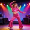 Elastic Waistband Kids Dance Pants Jazz Dance Disco Party Pants  Kids Boys Girls