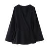 Kaslead New Arrival Women's Clothing Fashion Style Double Breasted Kimono Outerwear Casual Pants 5427743 5427431