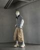 Loeolingladeu 26 Parachute Bermuda Pants Beige
