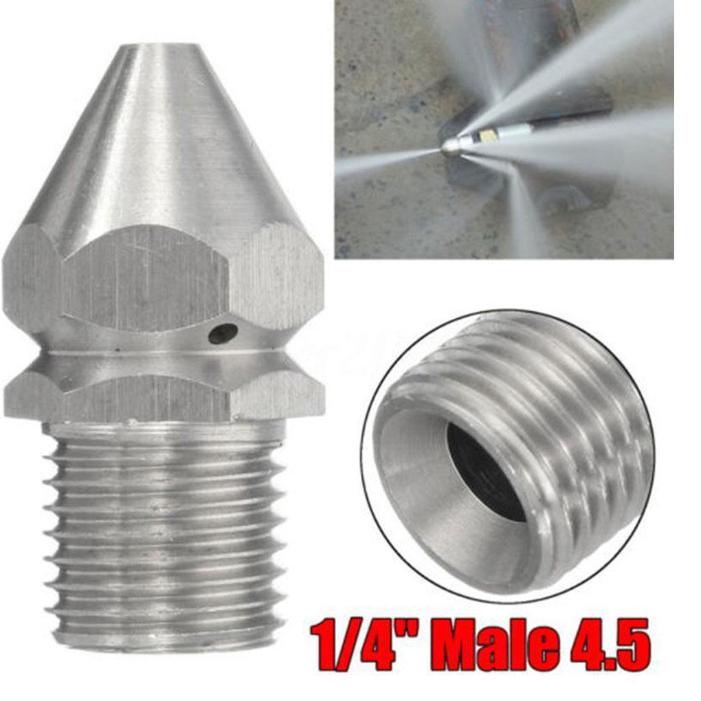Washer Nozzle Stainless Steel Thread Surface Cleaner Sink Drain Jetting Hose Cleaning Tool Kitchen industry Outdoor