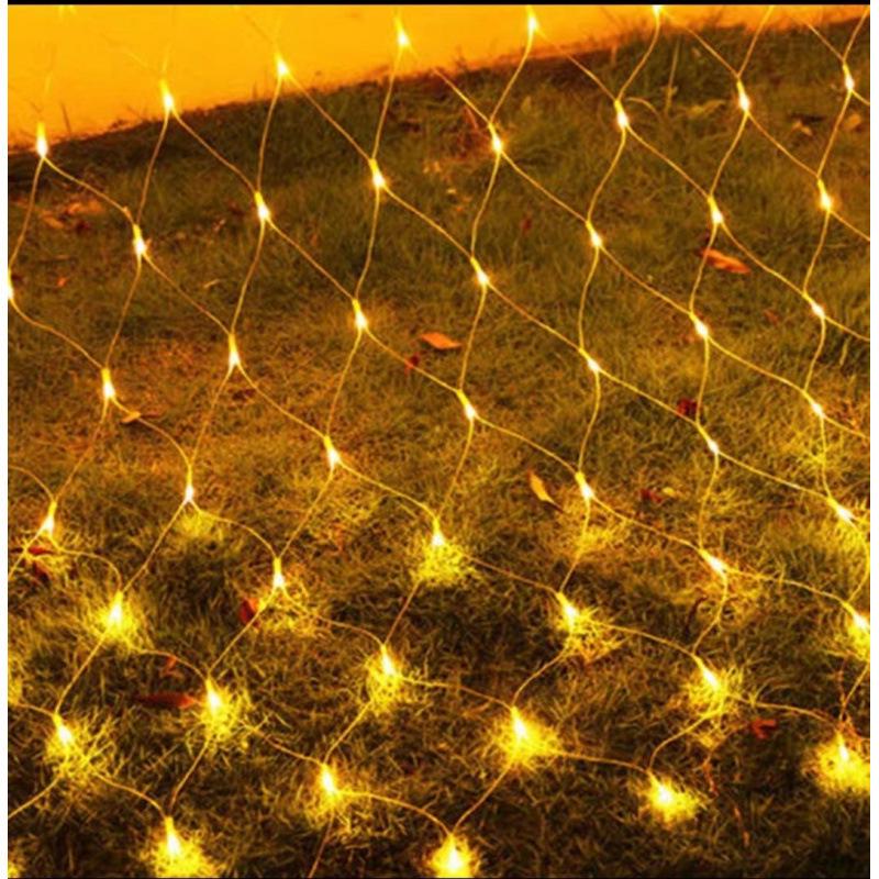 Outdoor LED Fishing Net Lights, Waterproof Starry Sky Mesh for Courtyard, Lawn, and Tree Decoration
