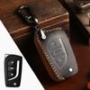 PU Car Remote Key Case Cover For Toyota Fortuner CHR Hilux Camry Land Cruiser 200 RAV4 Highland Corolla Crown Keychain Holder