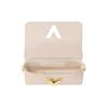 LOUIS VUITTON Twist Leather Handbag, Shoulder Bag Women's Beige M24550