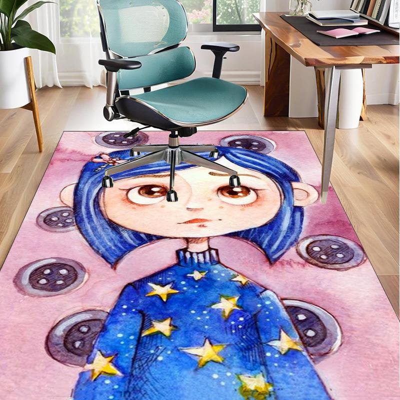 Fantasy In horror mother Office Rug Chair Mat, Game Carpet, Suitable for Front Door, Bedroom, Living Room, Desk, Holiday Gift