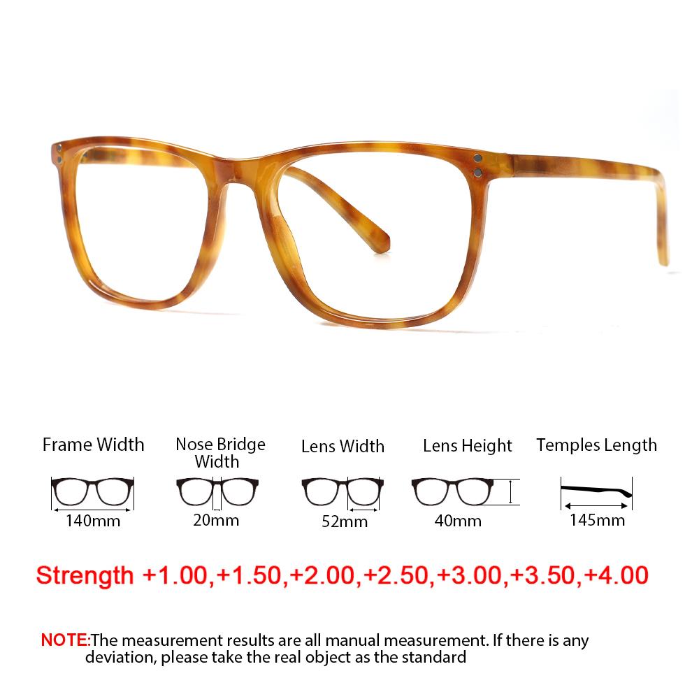 Turezing Spring Hinge Reading Glasses for Women Men Diopter0~+6.0 Decorative Prescription Eyewear