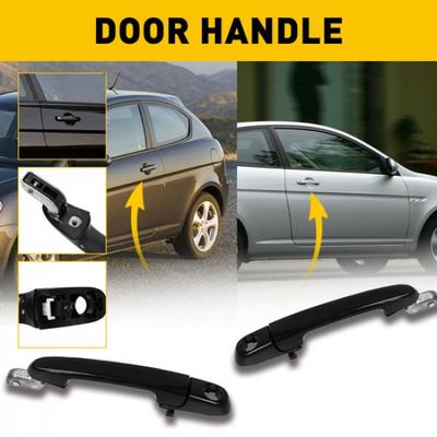 2X Front Side LHRH Exterior Door Panel Handle Set For 2006-2011 Accent Hyundai K