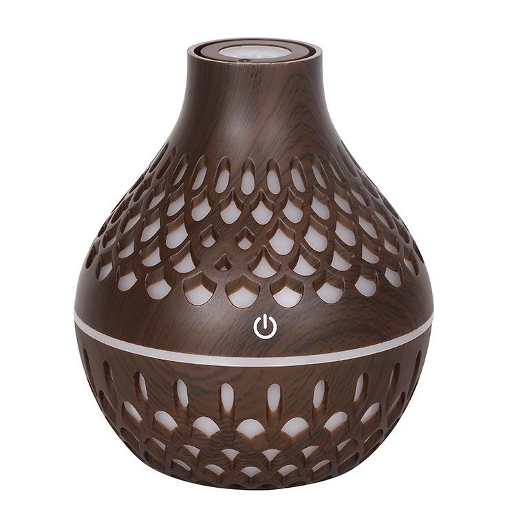 Creative USB Fog & Wood Grain Aromatherapy Humidifier with Custom Logo Option