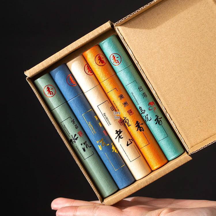

Sandalwood & Agarwood Gift Box Incense Sticks for Home & Indoor Use - Natural Buddhist Incense