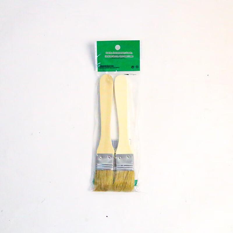 

ZISIZ Wooden Handle Pig Hair Oil Brush Set