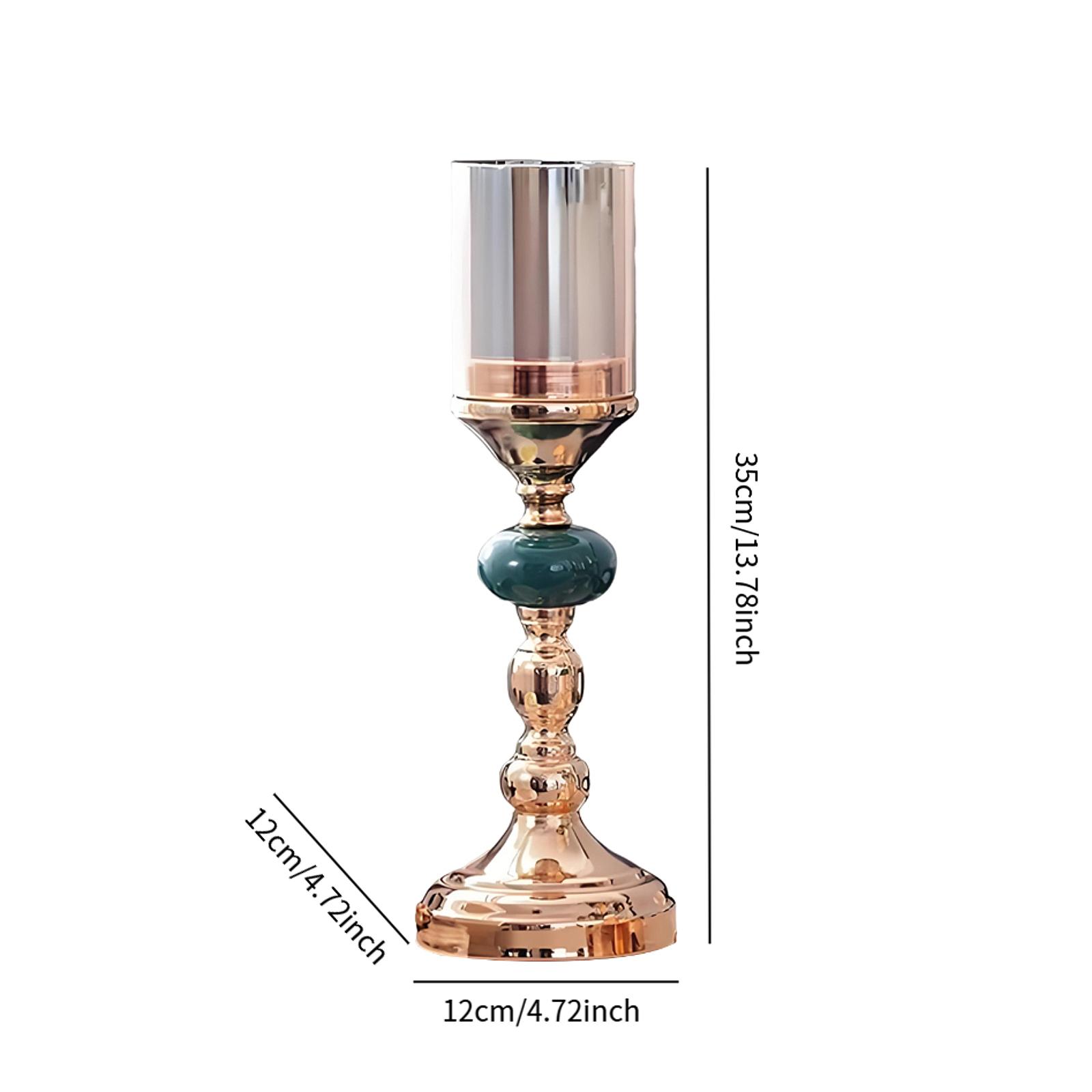 

European Style Candle Holder Sturdy Candelabra for Parties Table Centerpiece European Styles Hollow Vintage Candle Holder