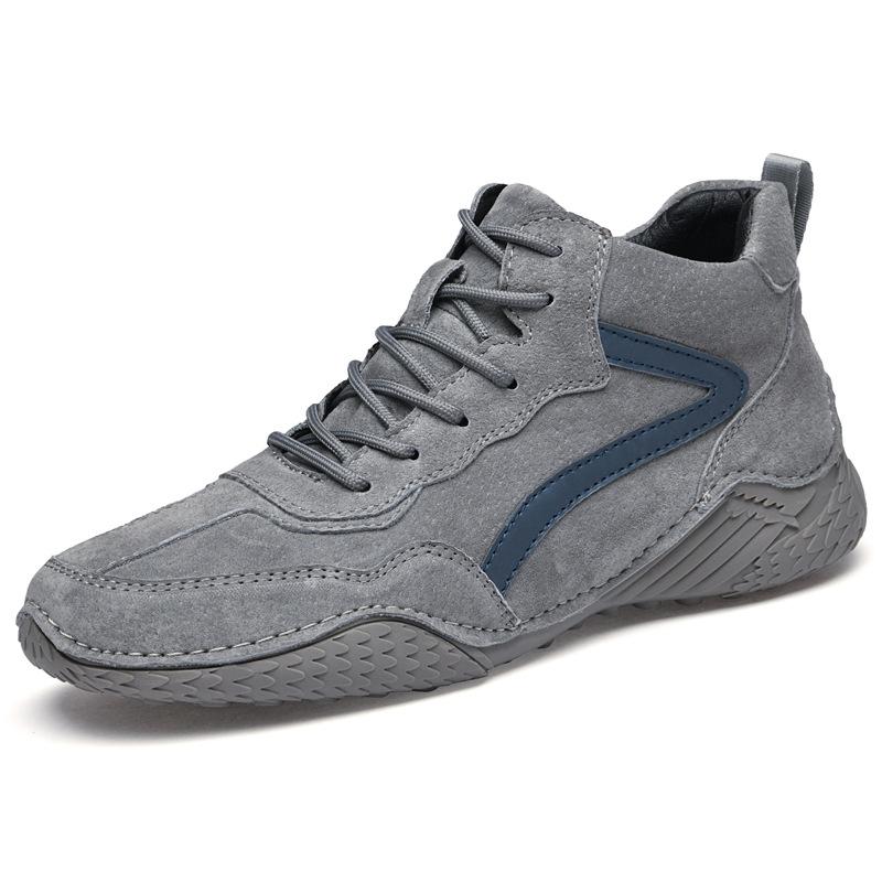 

2025 осень и зима ботинки Мартин мужские туфли Дуду обувь с высоким верхом универсальный тренд корейская версия спортивная кожа повседневная мужская обувь 38