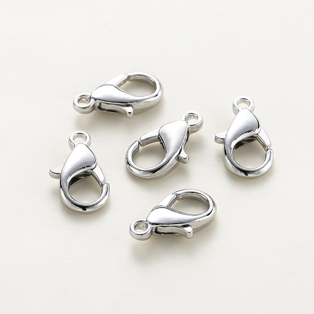 10 pièces/lot Chaîne d'extension de collier Plaqué Or 14K 18K Fermoirs mousqueton Anneaux de jonction Clips Pour Bijoux DIY Sac Artisanat