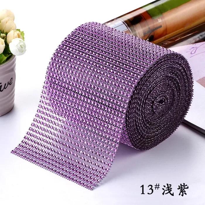 1Yard Sparkle 24Row DiamondRhinestones Ribbon Rhinestone Ribbon Silver Crystal Mesh Rhinestone Wrap DIY Crafts Wedding Decor
