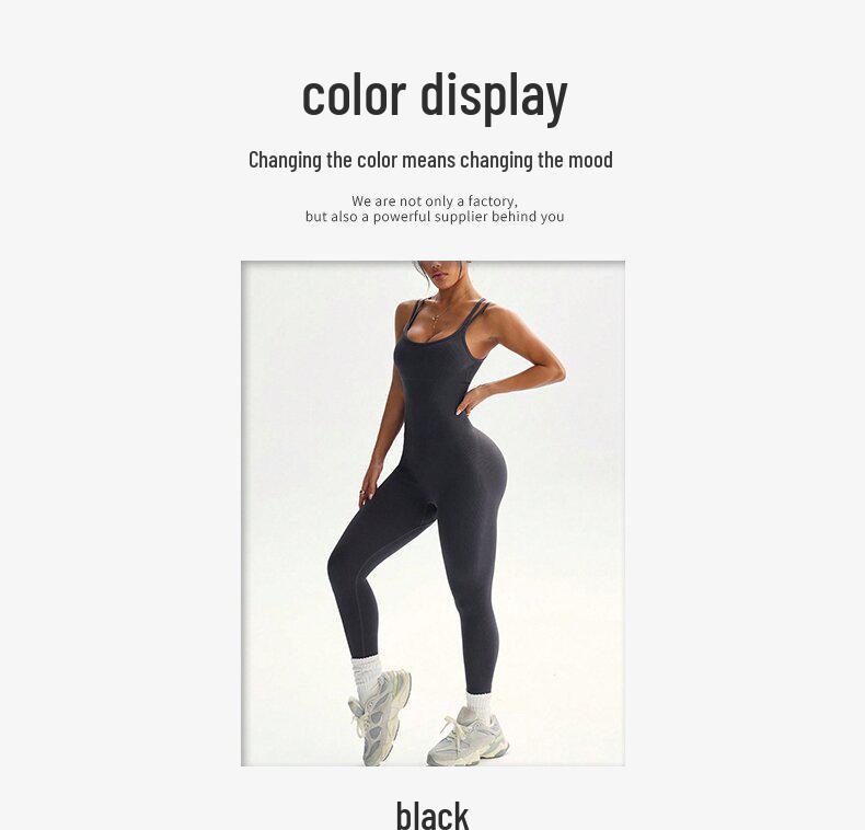 Stilvoller Europäischer & Amerikanischer Body Shaping Yoga-Bodysuit - Schlankmachend, Po-Hebend, Enganliegend für Laufen & Fitness