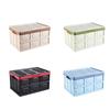 30L Household Folding Storage Box With Lid Storage Box Laundry Basket Closet Storage Box Plastic Storage Box