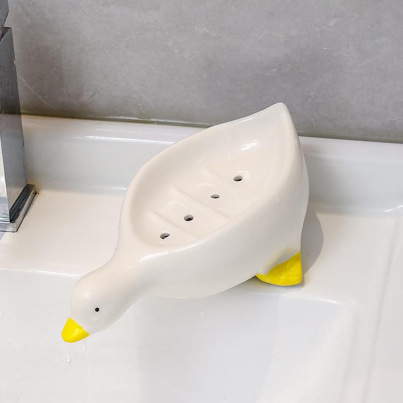 Tulip Ornament No-Punch Drain Soap Dish - High-End Bathroom Holder