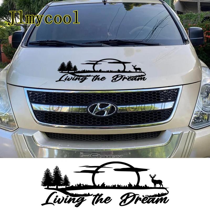 Car Hood Stickers For Hyundai Grand Starex H1 ILoad Imax Royale H200 H300 A1 Satellite Camper Van Vinyl Decor Decals Sticker