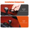 Carbon Fiber car center console head cover gear head cover trim Suitable for Mercedes-Benz Smart 451 Fortwo 2009-2015