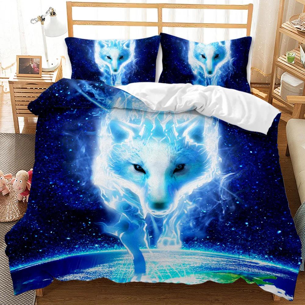 Пододеяльник с изображением волка — фото 12