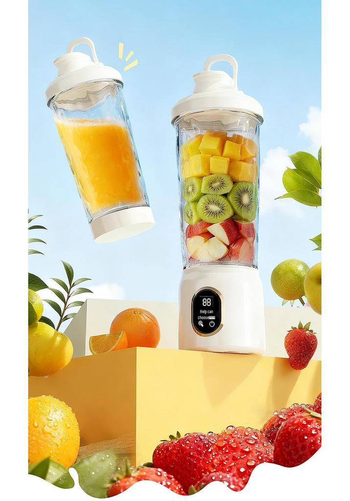 Electric Blender Shaker Cup - Long Battery Life, Portable, Durable Plastic Sports Bottle
