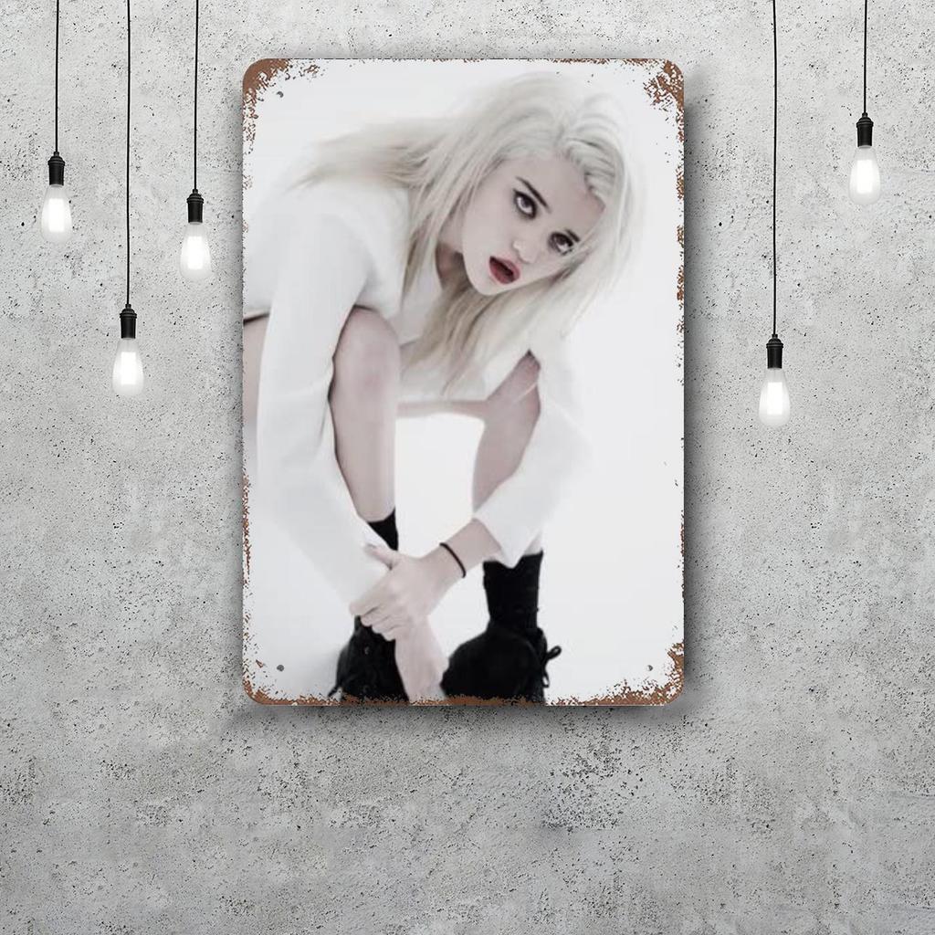 Sky Ferreira Retro Vintage Tin Sign Poster Decorative Plaque Metal Plate Wall Decor