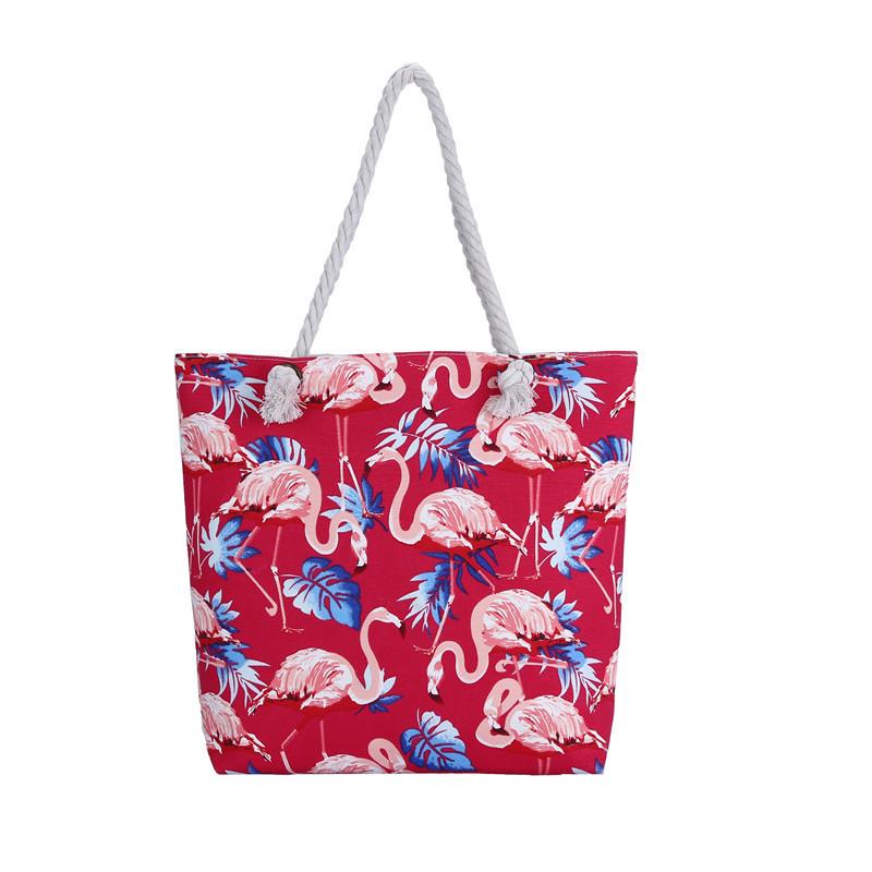 Bohemia Canvas Tote Bag With Dualsided Pattern And Large Capacity For Daily Use