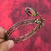 Faceted Multi Tourmaline Bangle Copper Wire Wrapped Handmade Bangle Gemstone Cuff Bracelet Adjustable Bangle Copper Jewelry Gifts For Mother