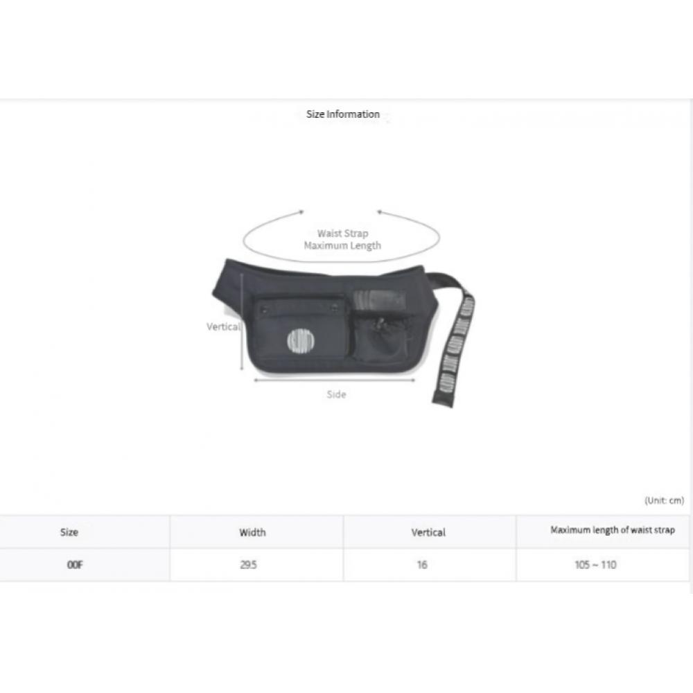 Blu Dot Volume Logo Hip Bag Plus Bk