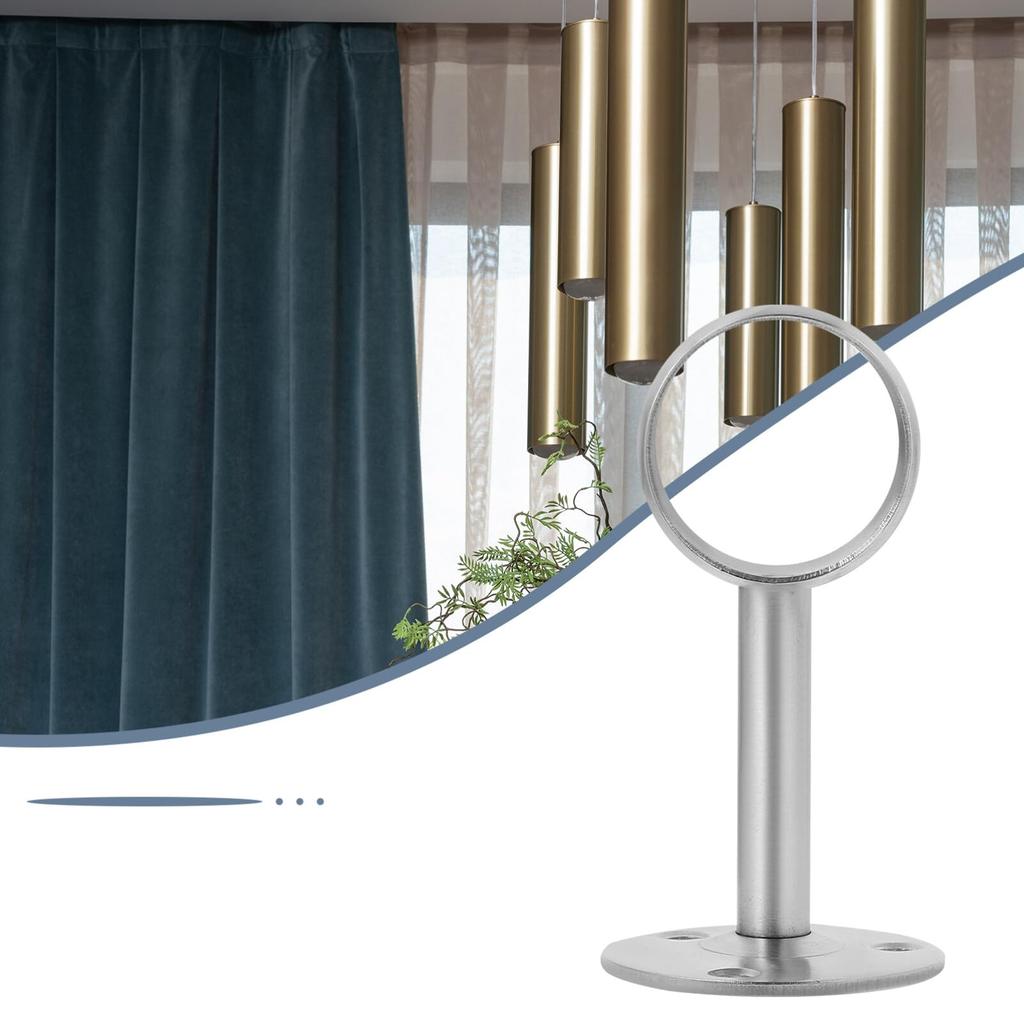 Amosfun Wäscheständer für Innen Edelstahl für Kleiderschrank Rohr Gardinenstange Duschvorhangstange Wäscheständer Halterungen Deckenmontierter Halter,