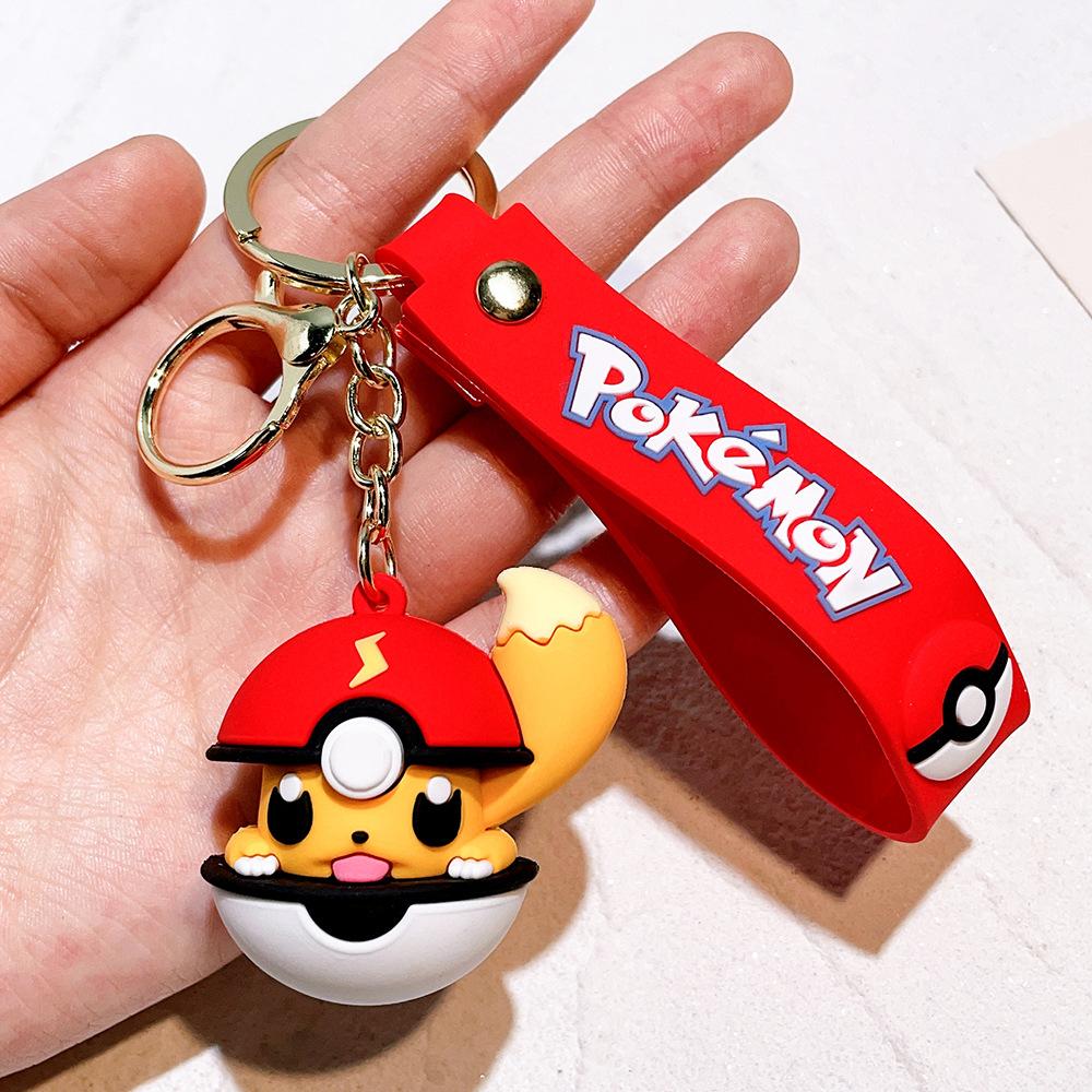 85 Styles Pokémon Pocket Monster Keychain Bag Decor Pikachu Desk Ornaments Car Key Chain Accessories Small Gift Between Friends