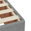 Box Spring Bed with Mattress Light Grey 180 x 200 cm Fabric