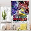 Japanese Anime SAKAMOTO DAYS Anime Tapestry Hanging Tarot Hippie Wall Rugs Dorm Home Decor
