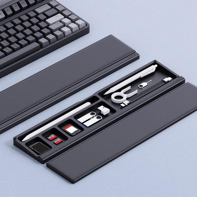 Tastatur Handgelenkauflage Ergonomische Unterstützung Desktop Aufbewahrungsbox Einfaches Tippen Schmerzlinderung Handgelenkauflage für Büro Zuhause