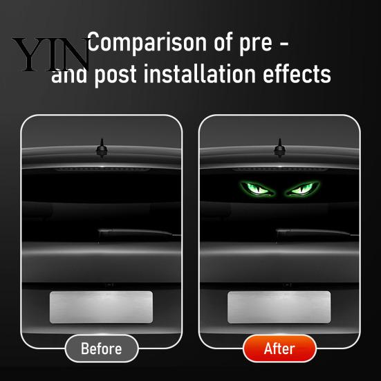 Universal Car Lighting Kit Solar Devil Eyes Light for Windshield, Window Warning Sign with Three Smart Modes, Atmosphere LED Digital Panel,