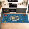 Manchester City Kitchen Floor Mat Long Strip Mat Antislip Machine Washable Suitable For Bathrooms Laundries Home Decoration Carpets