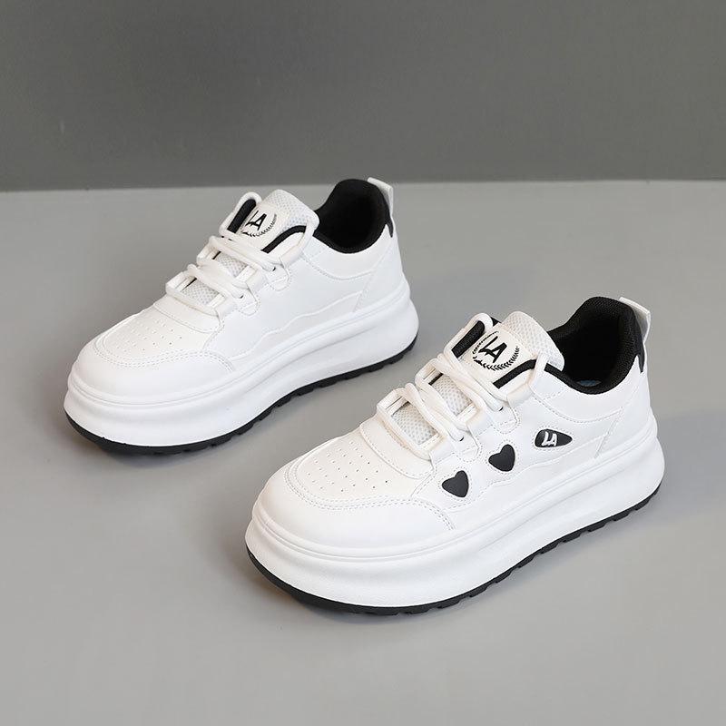 

Распродажа ZY1825 Дышащие белые туфли – Весенне-осенние, износостойкие, на толстой подошве, увеличивающие рост, в корейском студенческом стиле. 36