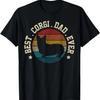 Bästa Corgi-pappan någonsin Vintage Rolig Söt Corgi Hund Gåva T-shirt