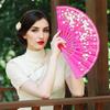 1PC Ancient Style Photography Folding Dance Performance Fan Elegant Plum Blossom Gift Plastic Classica New Chinese Style Colorful